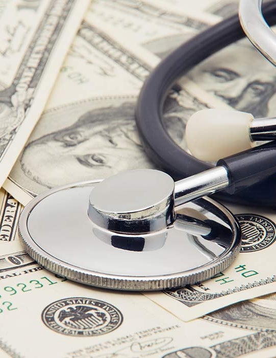 APP compensation - stethoscope and money